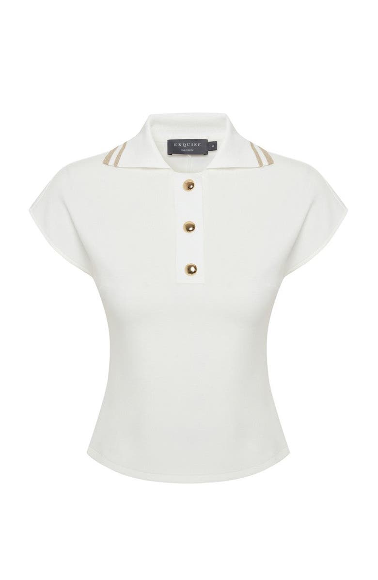 Exquise Juniper Minimalist Crystal Pocket Tee, Alternate, color, Ecru