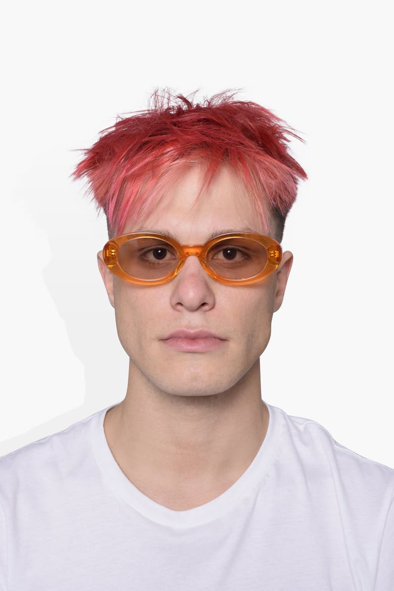 OVAL Sunglasses, Alternate, color, Orange