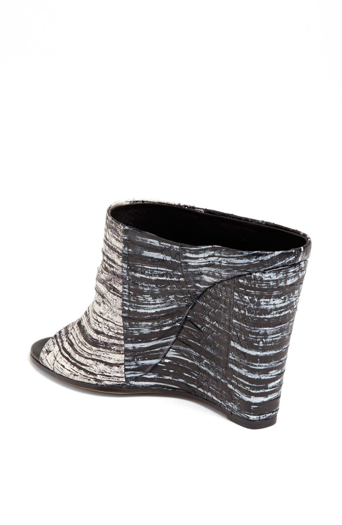 'Karin' Bootie, Alternate, color, WHITE/ BLACK SNAKE
