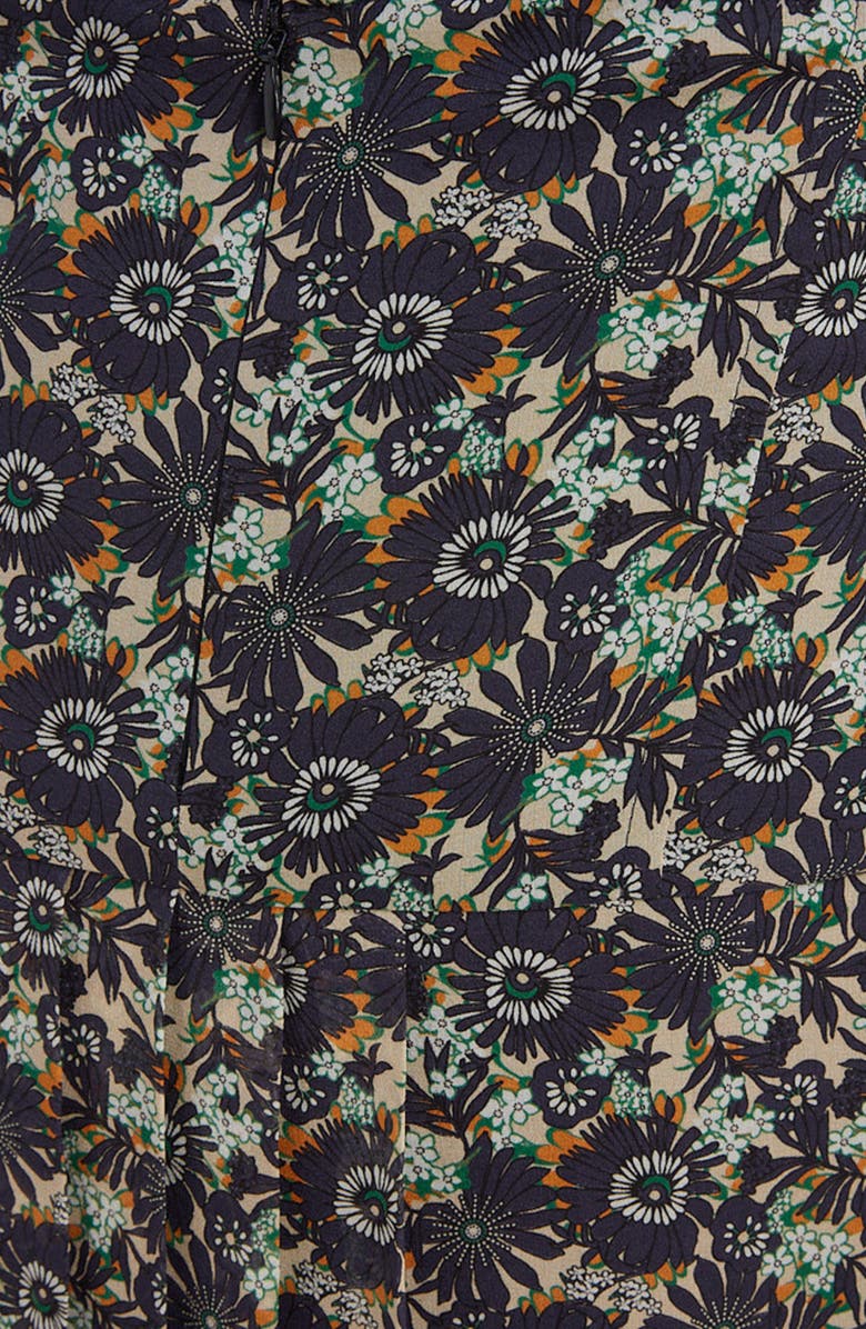 Victoria Beckham High Waist Pleated Silk Skirt, Alternate, color, 