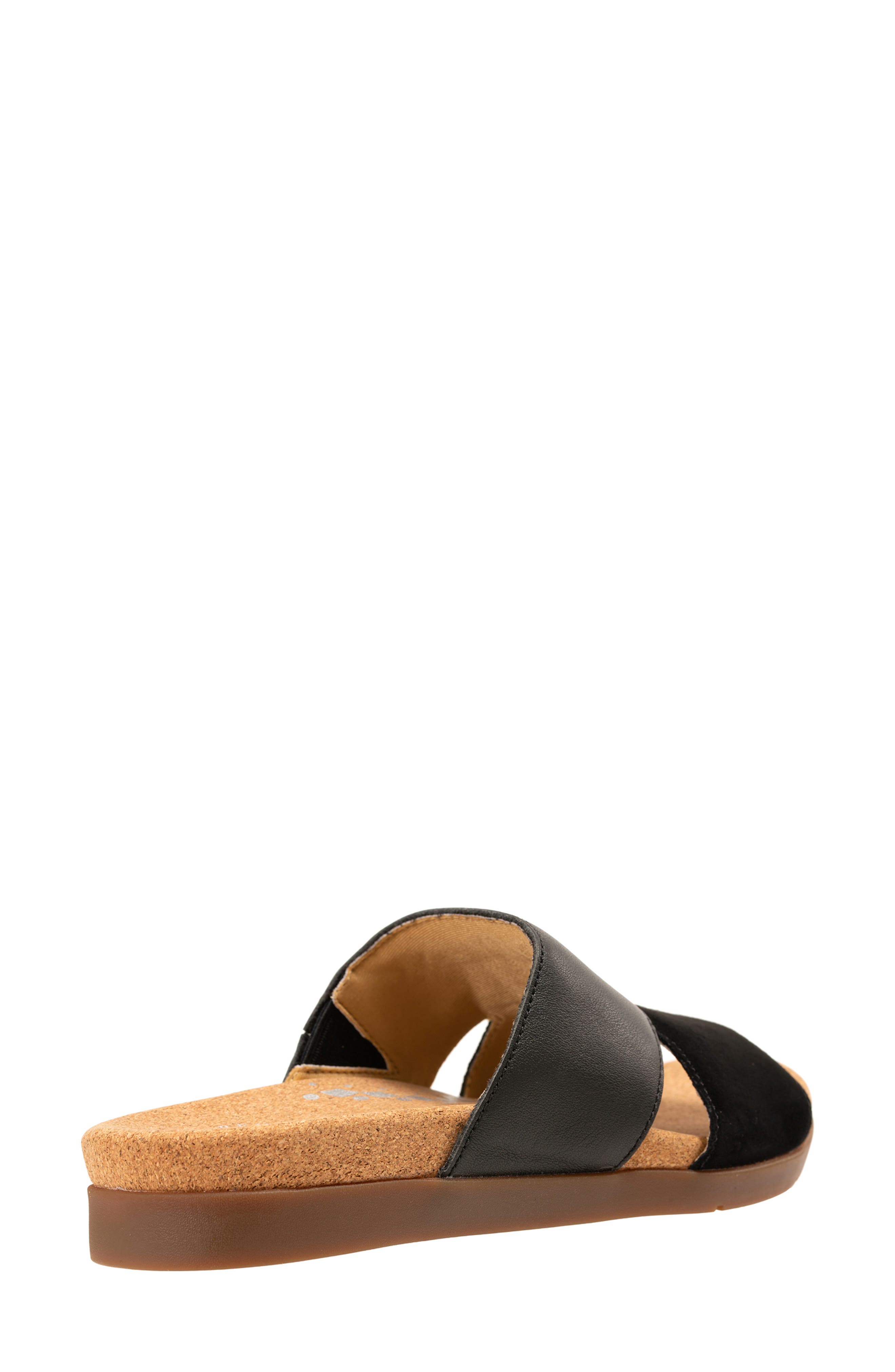 Basque Slide Sandal, Alternate, color, BLACK