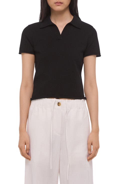 Shrunken Knit Polo