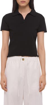 Helmut Lang Shrunken Knit Polo