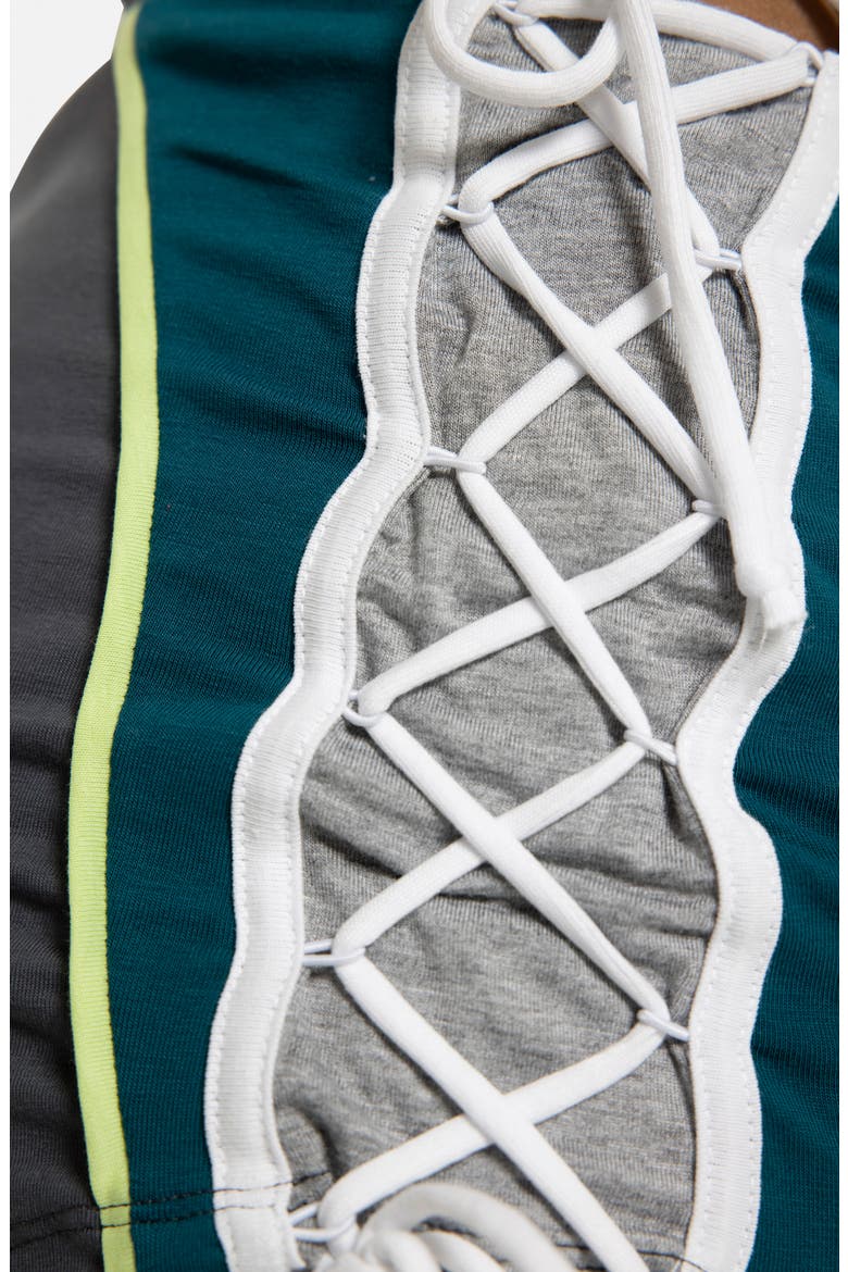 Sporty Lace-Up Skort, Alternate, color, GREY