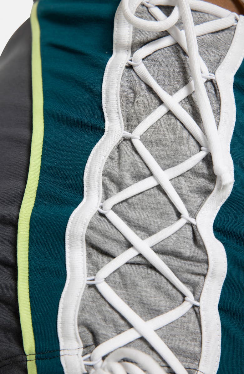 JADED LONDON Sporty Lace-Up Skort, Alternate, color, Grey