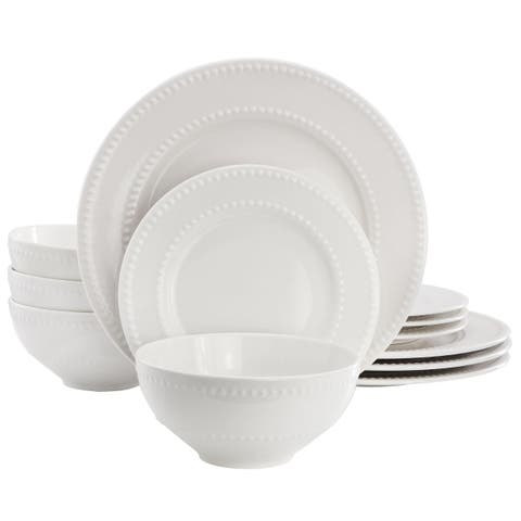 12 Piece Stoneware Dinnerware Set