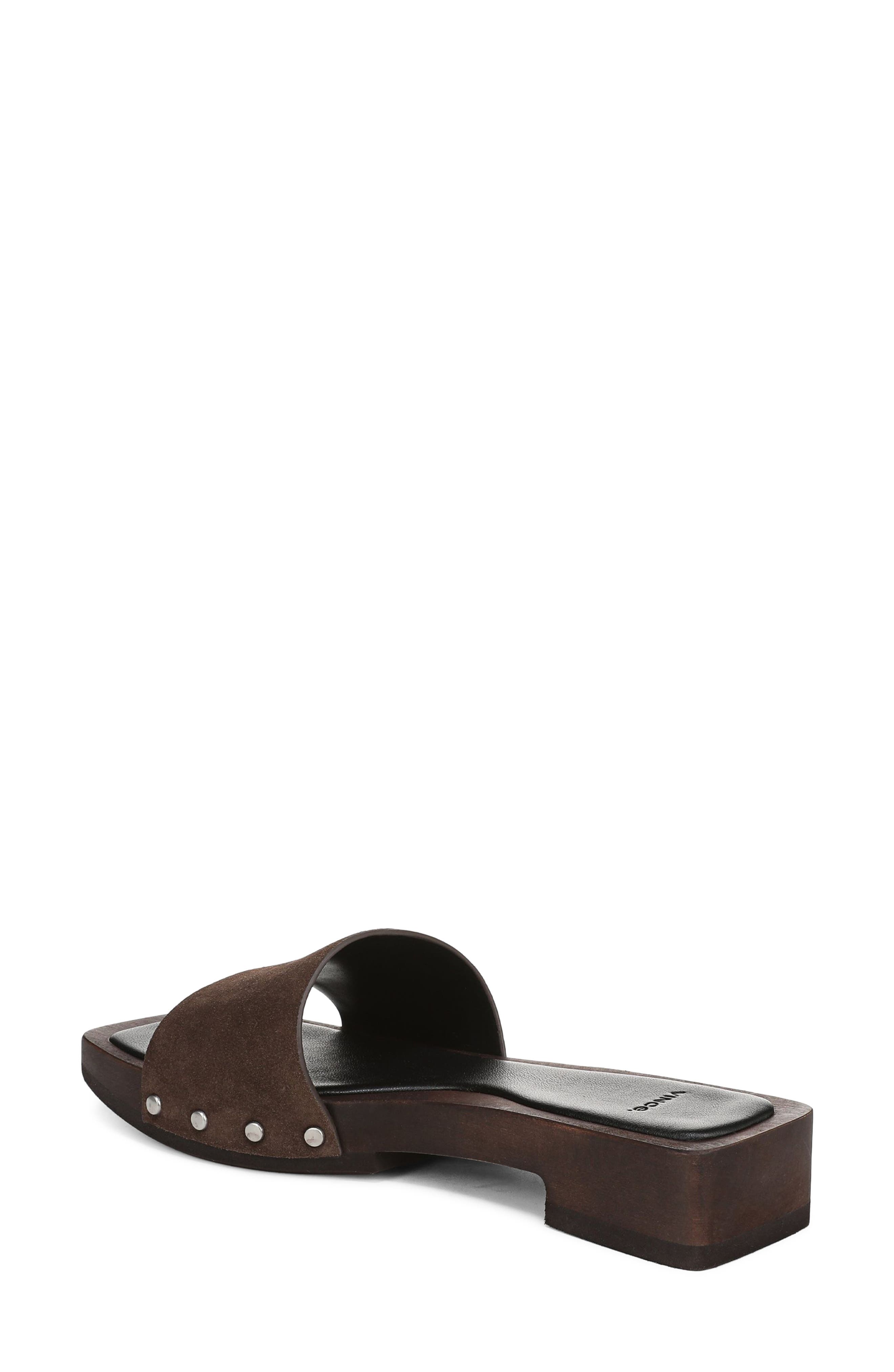 Vince Barbara Slide Sandal, Alternate, color, Dark Mocha