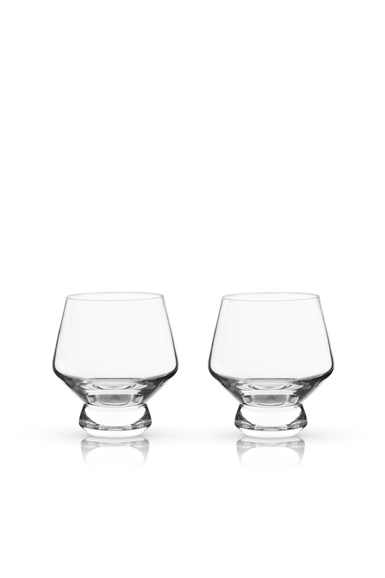 Raye Footed Crystal Punch Cups Set of 2, Main, color, Clear