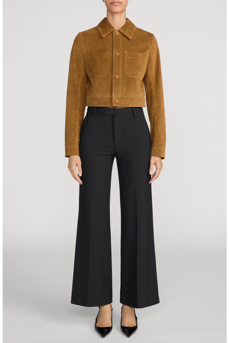 The Swing High Waist Wide Leg Trousers, Alternate, color, BLACK
