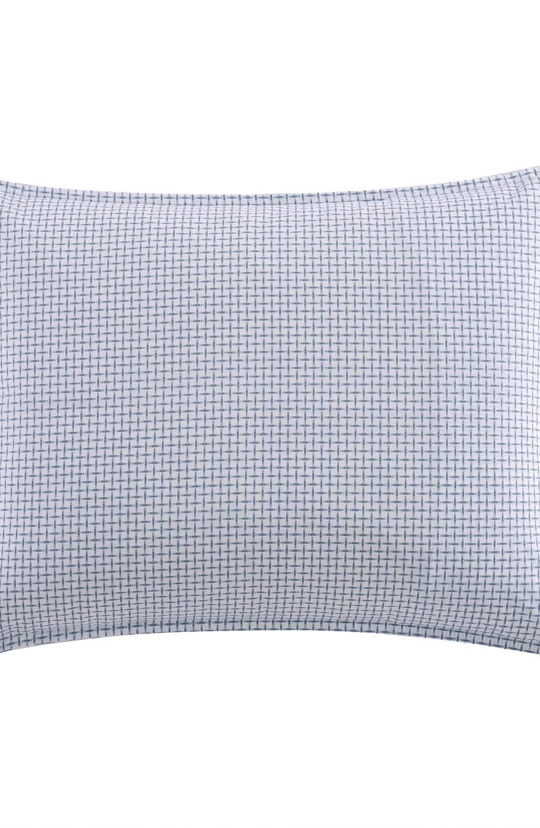 Nautica Tortola Floral Print Cotton Comforter & Sham Set, Alternate, color, Chambray Blue