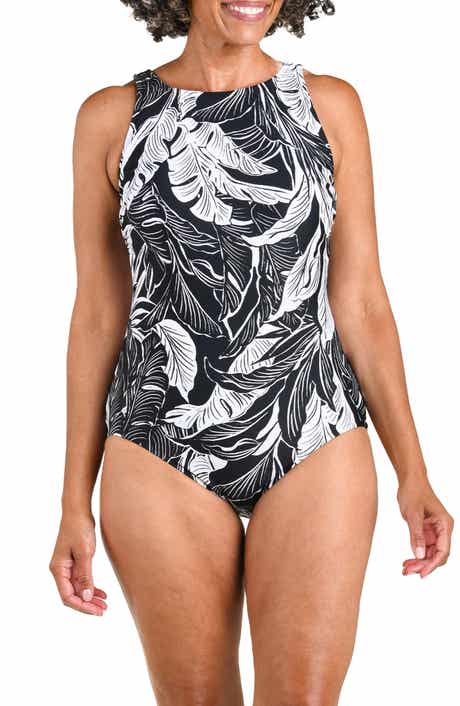High Neck One-Piece Swimsuit