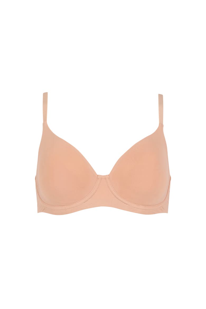 Coton Bio Underwire Bra, Main, color, Blush