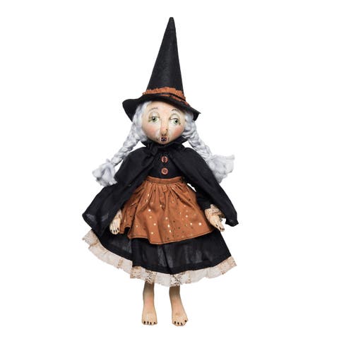 Morgan Witch Halloween Folk Art Figurine 20"
