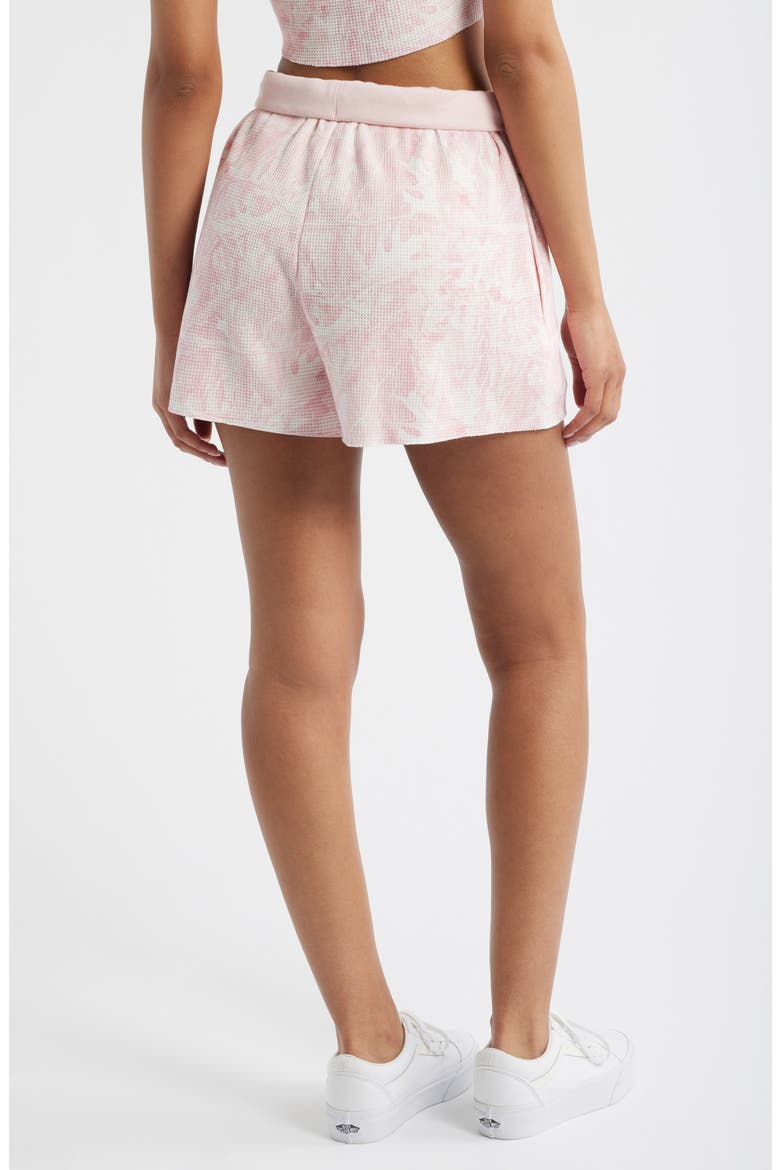 Manhunt Waffle Knit Drawstring Shorts, Alternate, color, PINK