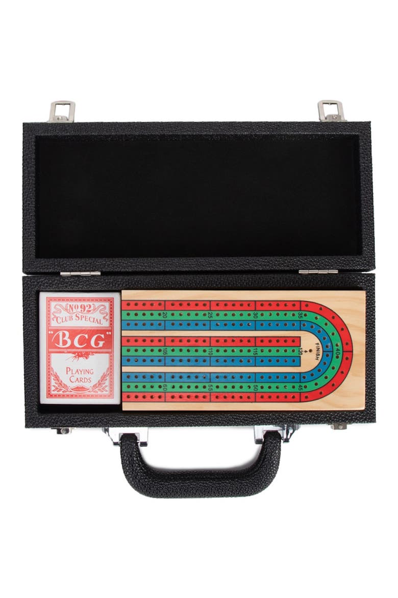 Onyx Travel Cribbage Set, Alternate, color, BLACK