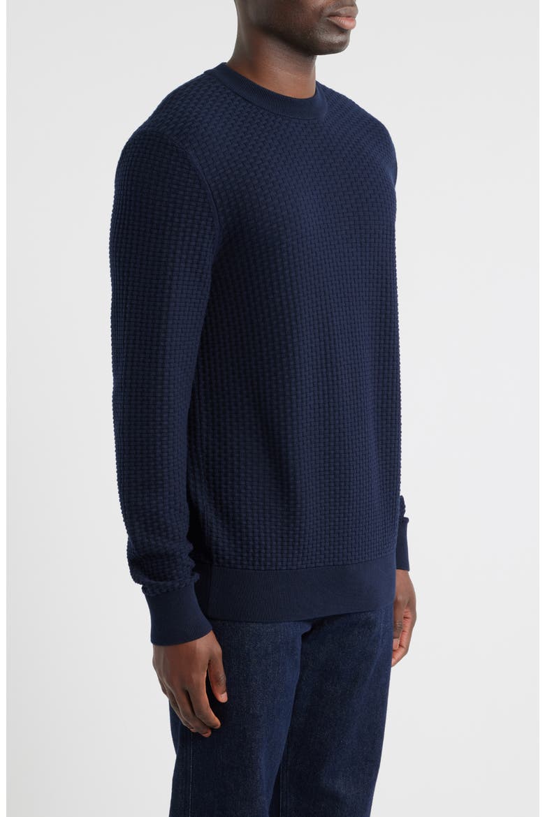 Imberto Textured Sweater, Alternate, color, DARK BLUE