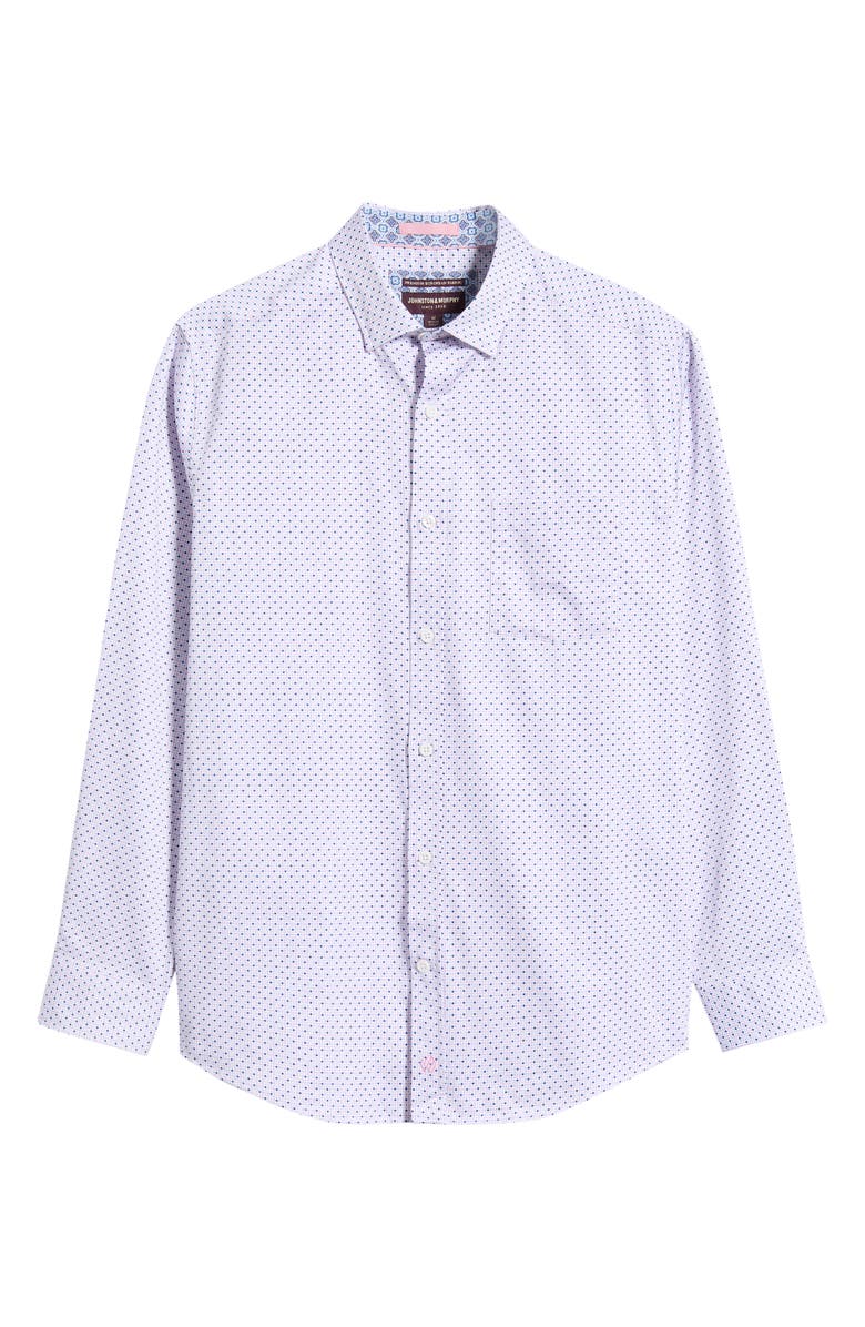 Johnston & Murphy Logan Print Button-Up Shirt, Alternate, color,