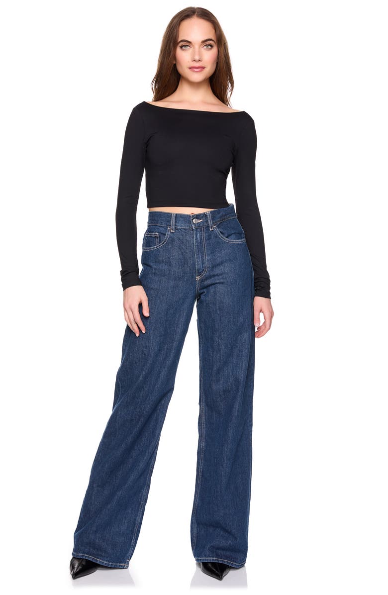 Susana Monaco Scoop Back Crop Top, Alternate, color, 