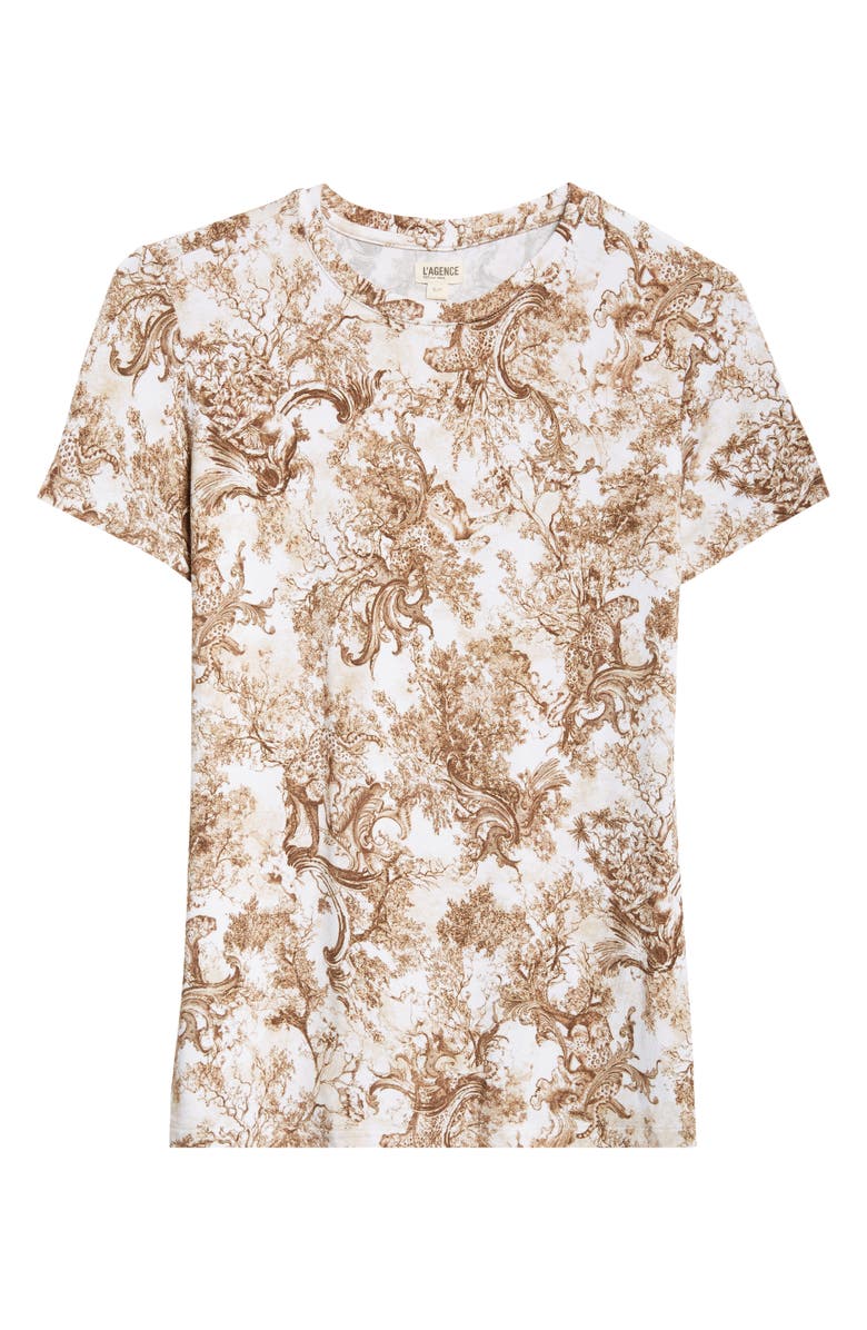 L'AGENCE Ressi Rococo Print T-Shirt, Alternate, color,