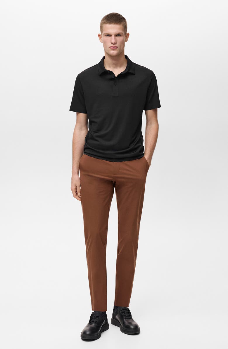 MANGO Thermoregulating Performance Slim Fit Stretch Polo, Alternate, color, 