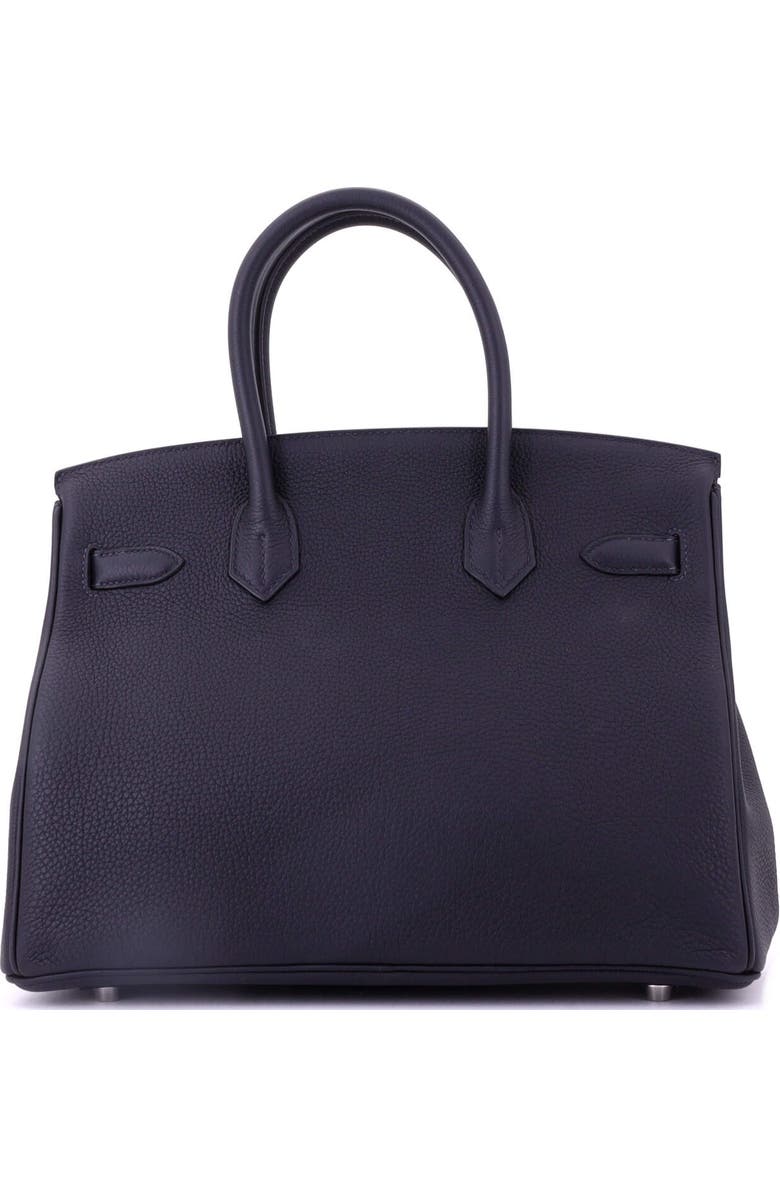 Pre-Owned Hermes Birkin Handbag Blue Togo with Palladium Hardware 30, Alternate, color, Caban