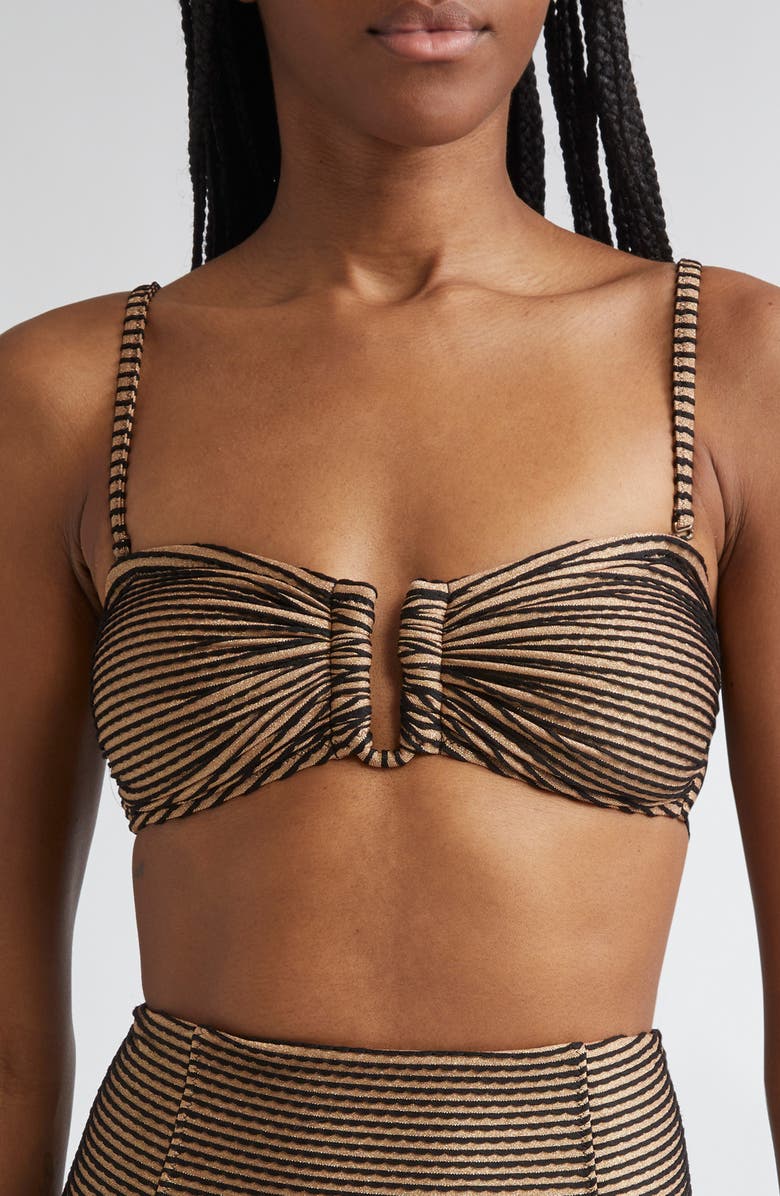 Ulla Johnson Santorini Scalloped Bikini Top, Main, color, Helios