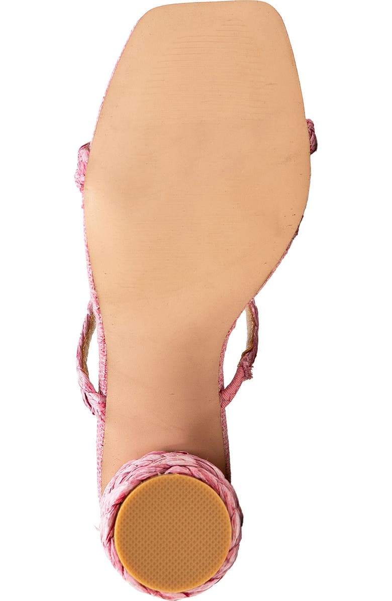 CHASE AND CHLOE Jessie Espadrille Slide Sandal, Alternate, color, Pink