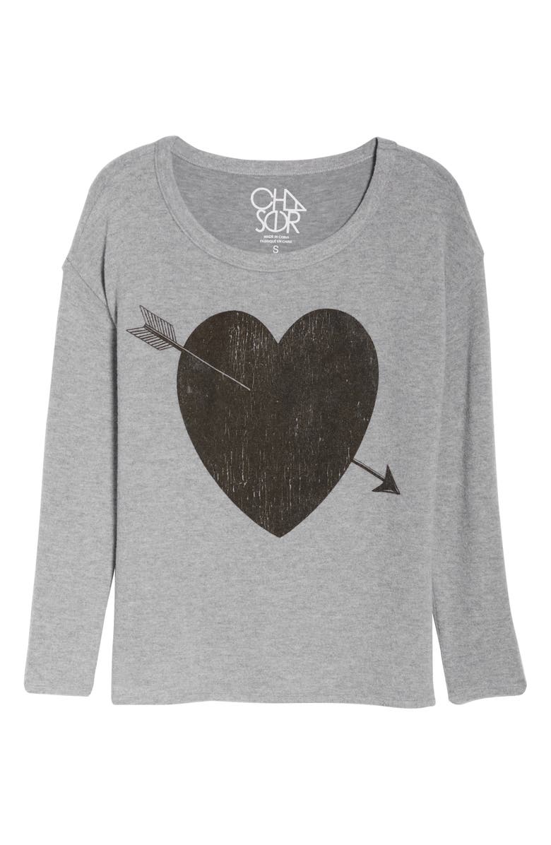 Chaser Arrow Heart Cozy Sweatshirt, Alternate, color,