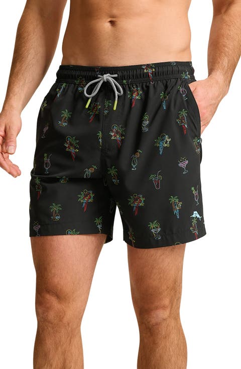 Naples Neon Sips 6-Inch Performance Swim Trunks