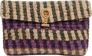 Veronica Beard Anchor Raffia Clutch