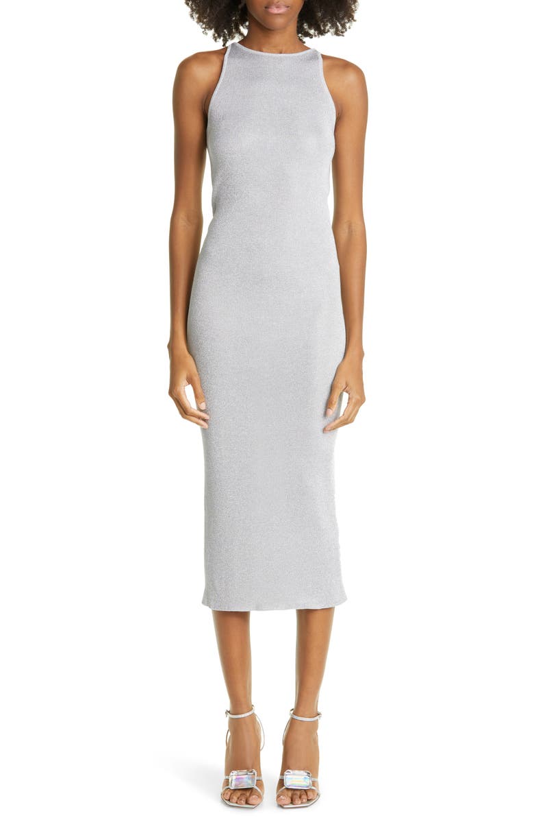 A.L.C. Ashley Sleeveless Midi Sweater Dress, Main, color, Mercury
