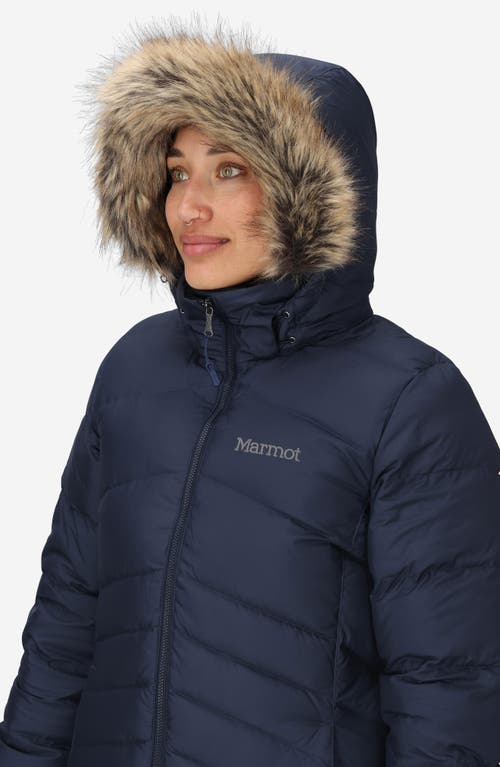 Marmot Montreal 700 Fill Power Down Parka In Blue