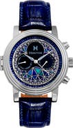 Heritor Automatic Legacy Leather-Band Watch w/Day/Date
