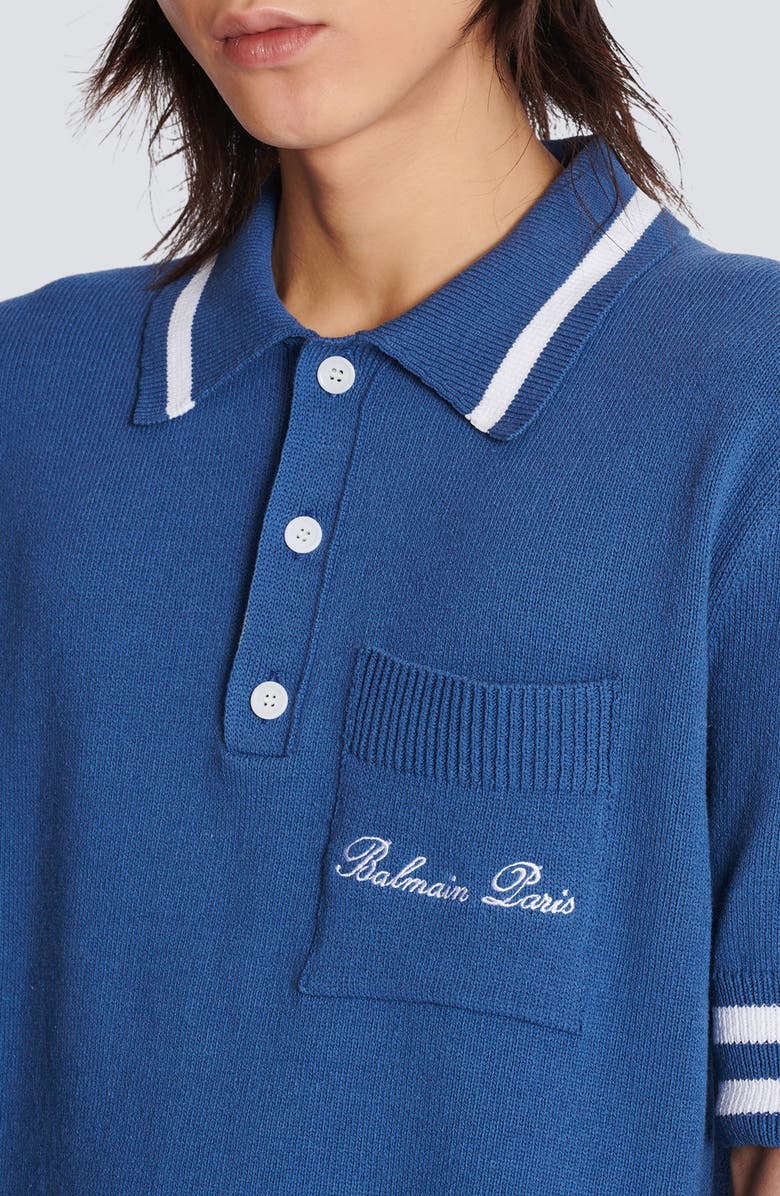 Signature Embroidered Polo Sweater