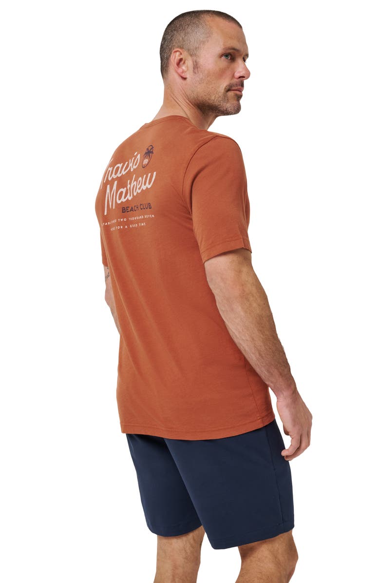 TravisMathew Oceanfront Room Graphic T-Shirt, Alternate, color, Maple