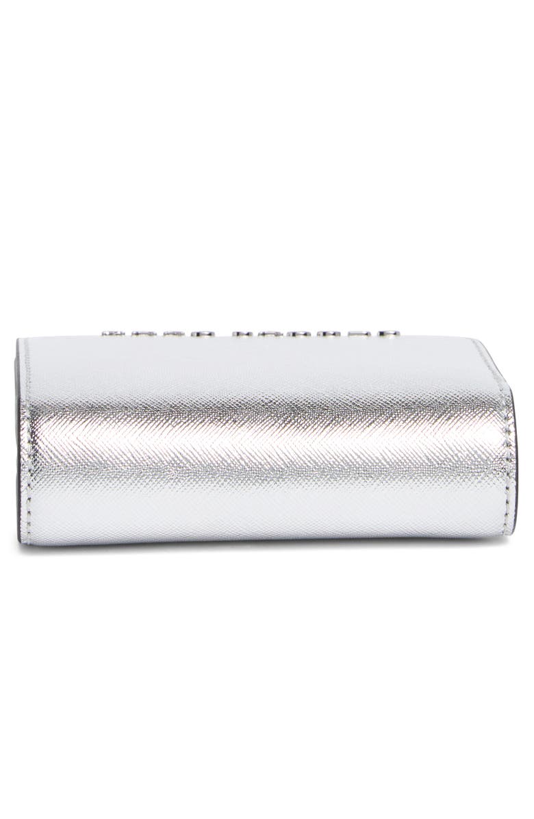 Marc Jacobs Metallic Leather Mini Bifold Wallet, Alternate, color,
