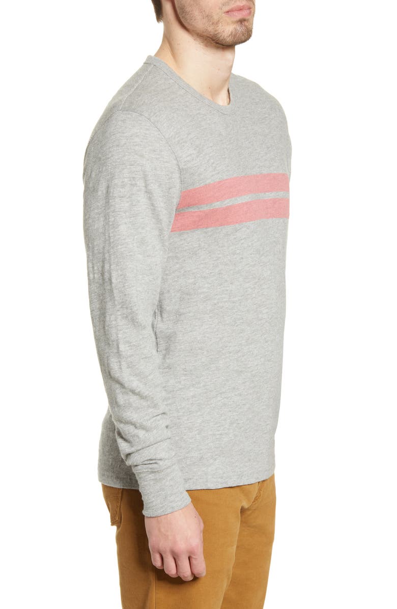 Faherty Surf Twin Stripe Long Sleeve T-Shirt, Alternate, color, 
