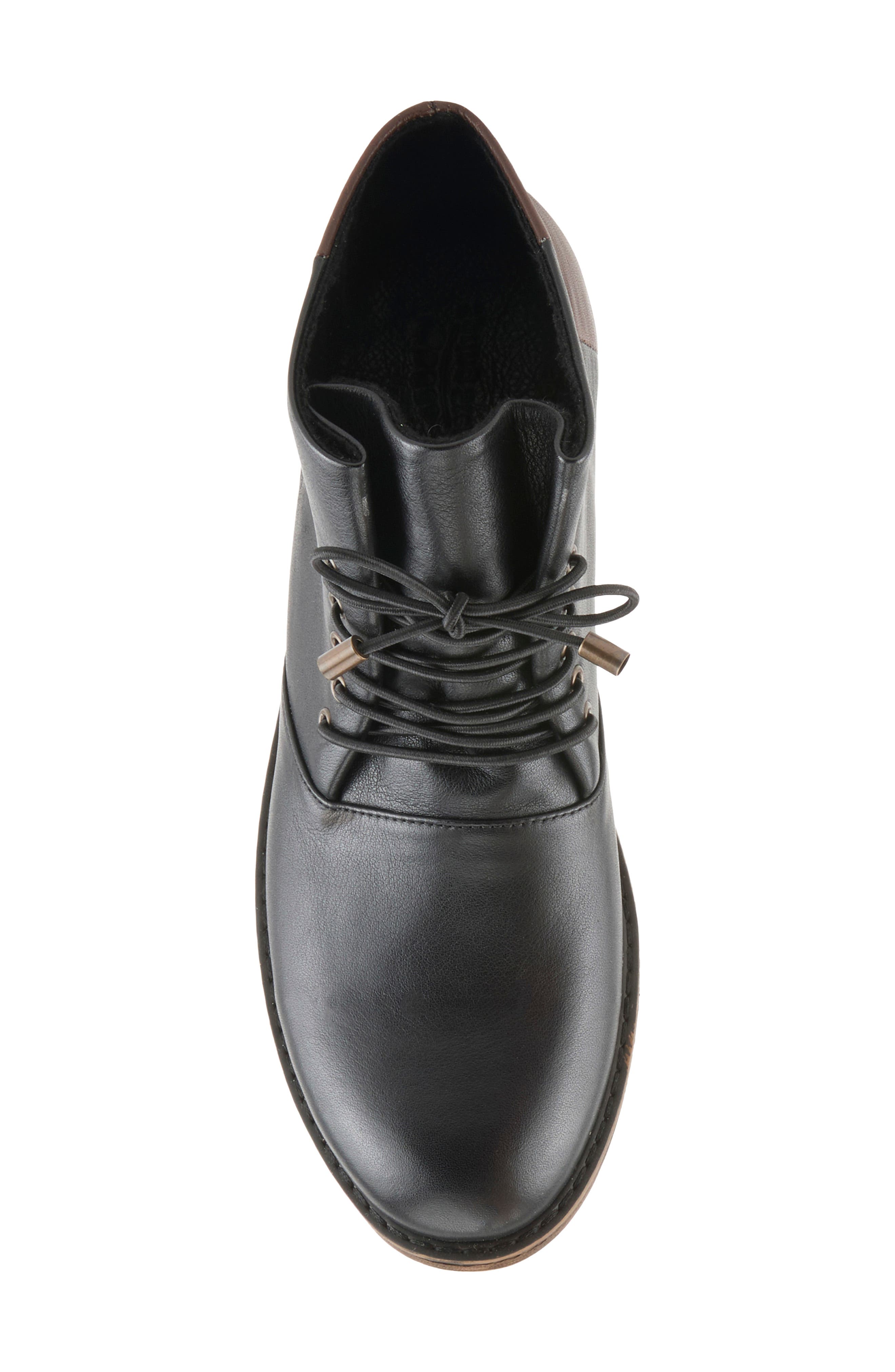 Marable Leather Bootie, Alternate, color, BLACK MULTI