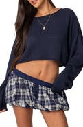 EDIKTED Shyrah Oversize Knit Crop Top