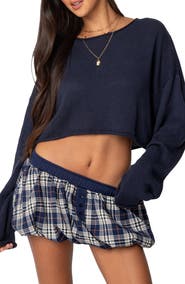 EDIKTED Shyrah Oversize Knit Crop Top