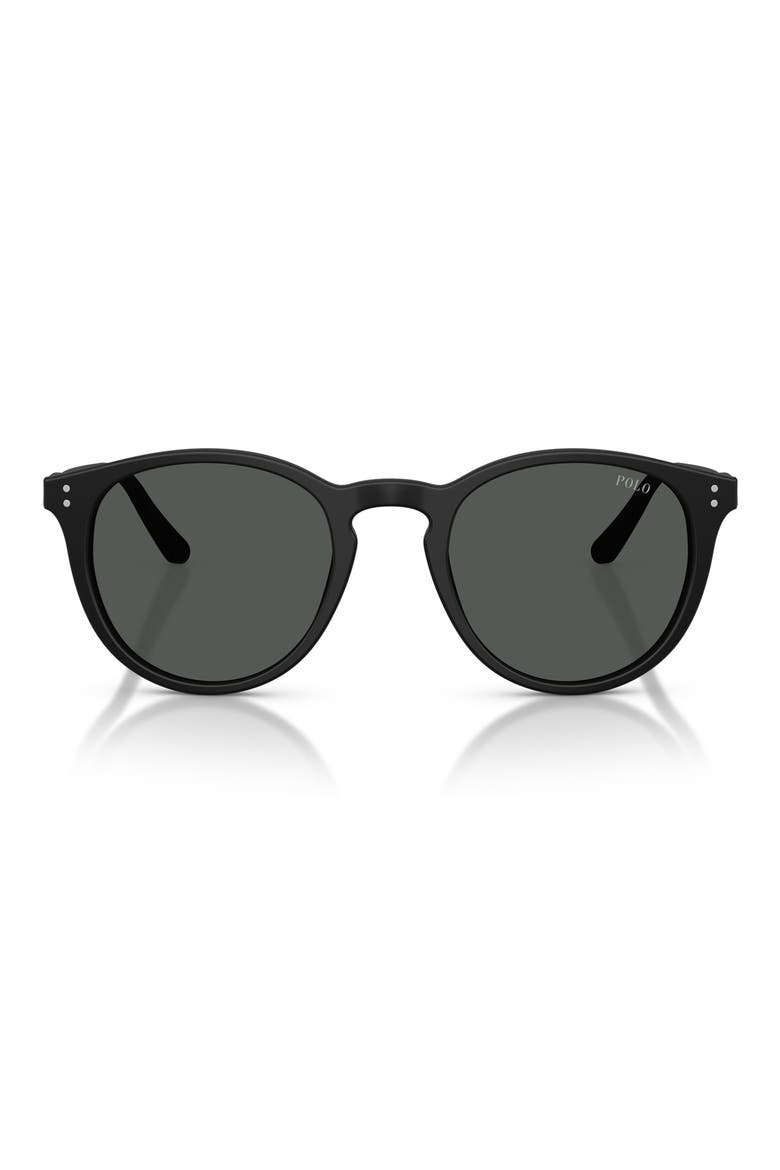 50mm Phantos Sunglasses, Main, color, MATTE BLACK / GREY