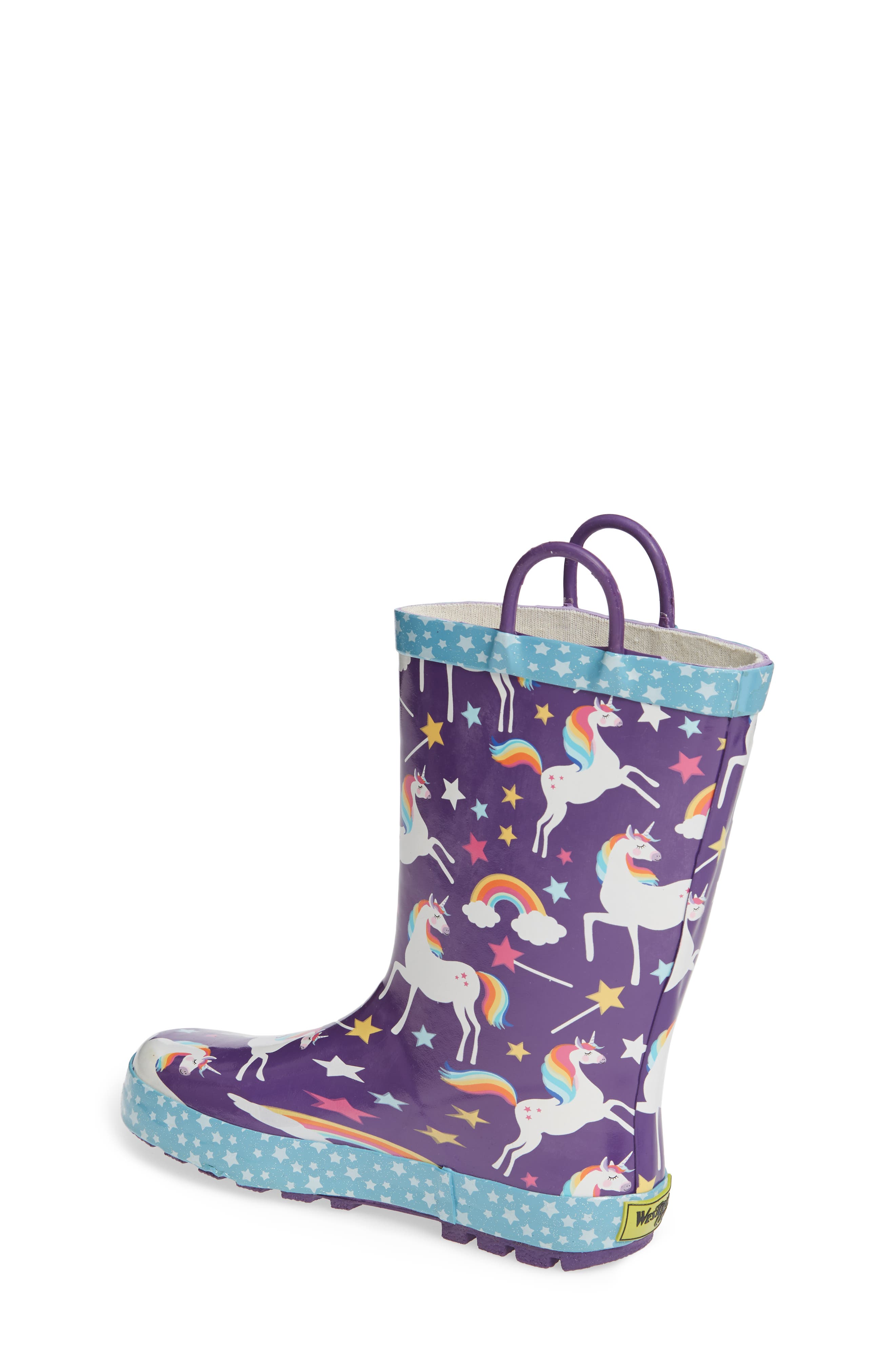 Western Chief Unicorn Rain Boot, Alternate, color, Purple