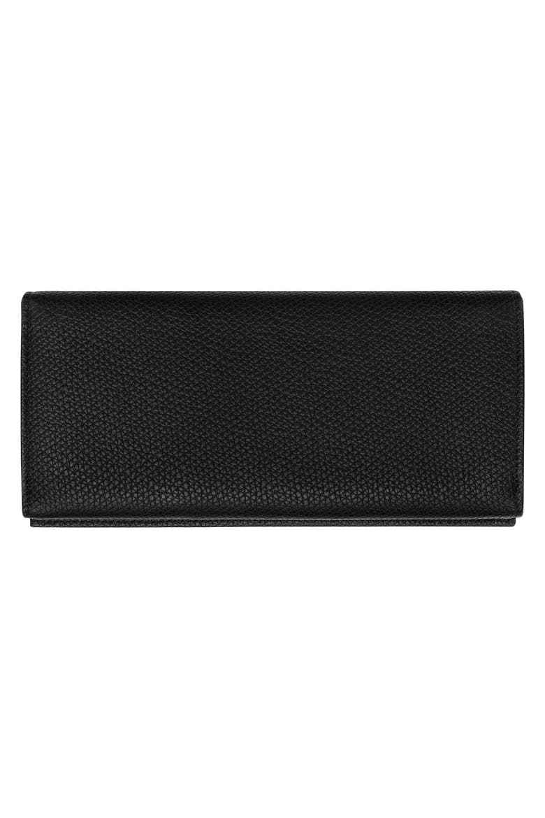 Le Roseau Long Continental Wallet, Alternate, color, BLACK