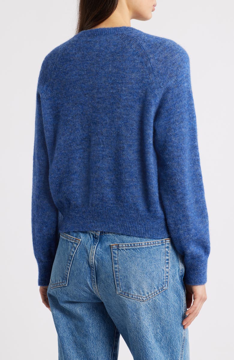 DÔEN Petra Alpaca & Merino Wool Blend Cardigan, Alternate, color, Blue Dusk