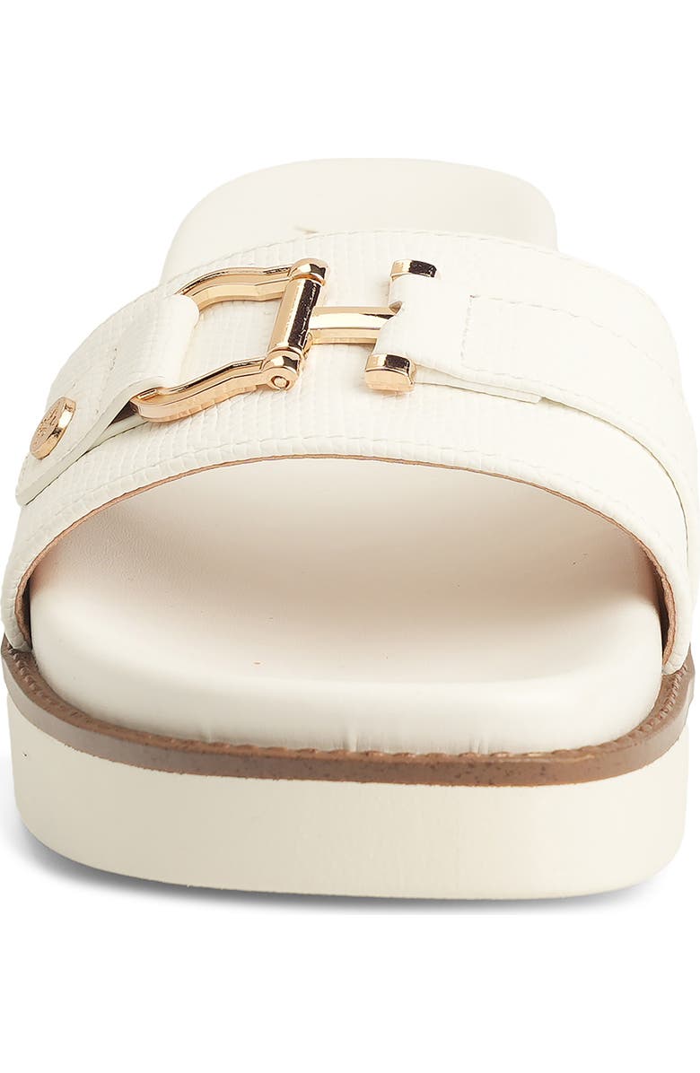 NEW YORK AND COMPANY Carlyn Platform Wedge Slide Sandal, Alternate, color, White