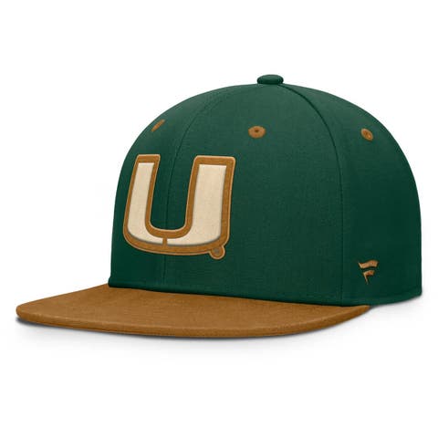 Men's Fanatics Green/Brown Miami Hurricanes NoBo Fitted Hat