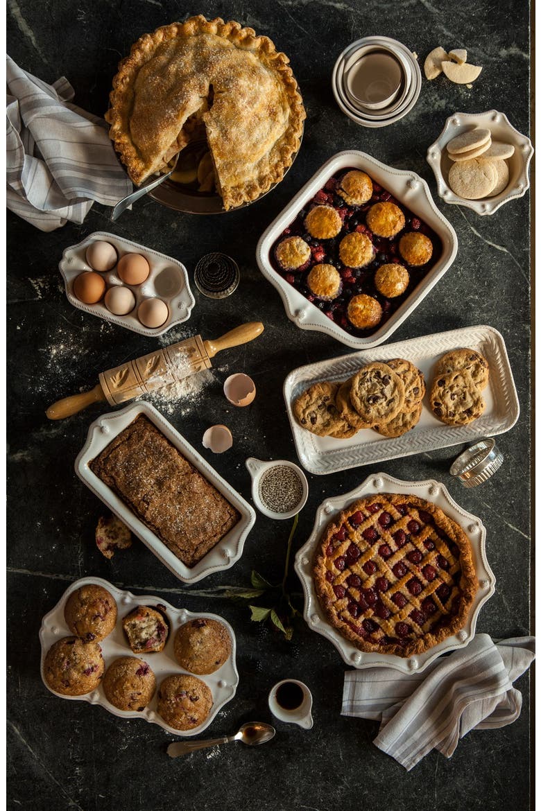 'Berry and Thread' Ceramic Muffin Pan, Alternate, color, WHITEWASH