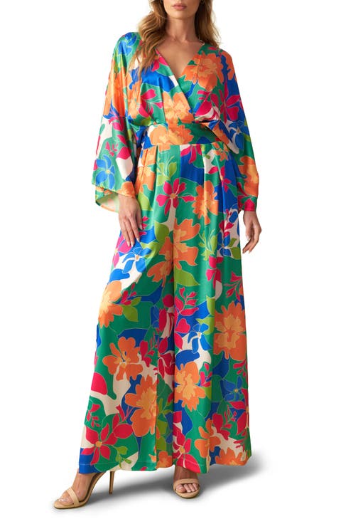 Wide Leg Long Sleeve Jumpsuit