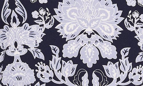 Halogen ® Print V-neck Dolman Sleeve Knit Shirt In Classic Navy Paisley