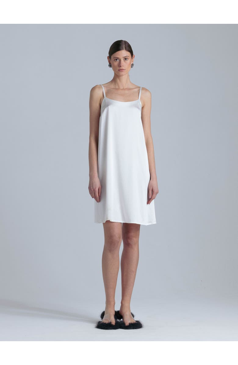 Alas Aphrodite Silk Midi Dress, Main, color, Milk White